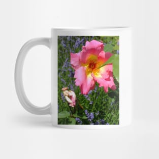 Ragged Pink Rose Mug